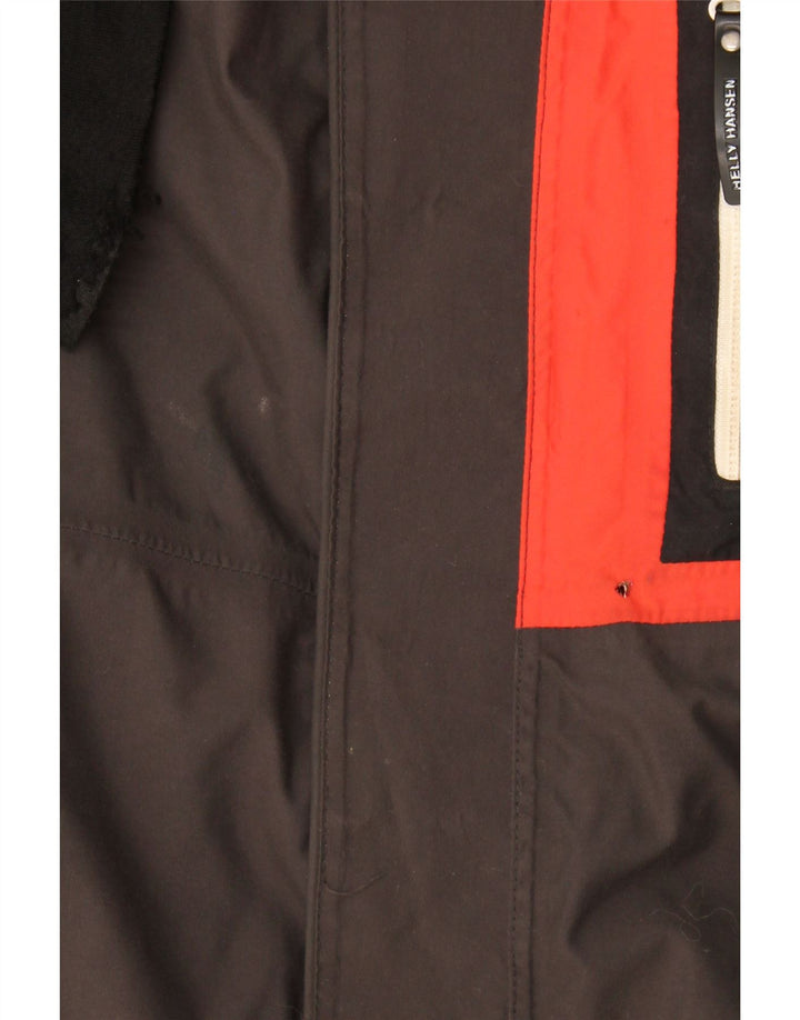 Helly Hansen Mens Hooded Windbreaker Jacket UK 36 Small Grey Colourblock