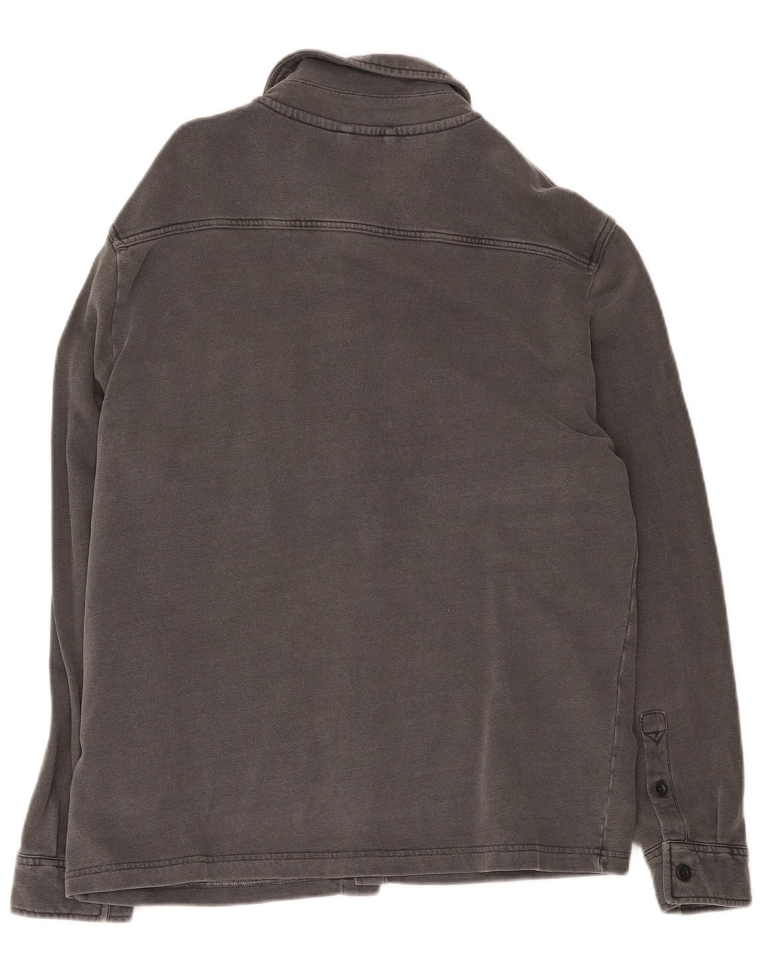 Marks & Spencer Mens Shirt Large Grey Cotton