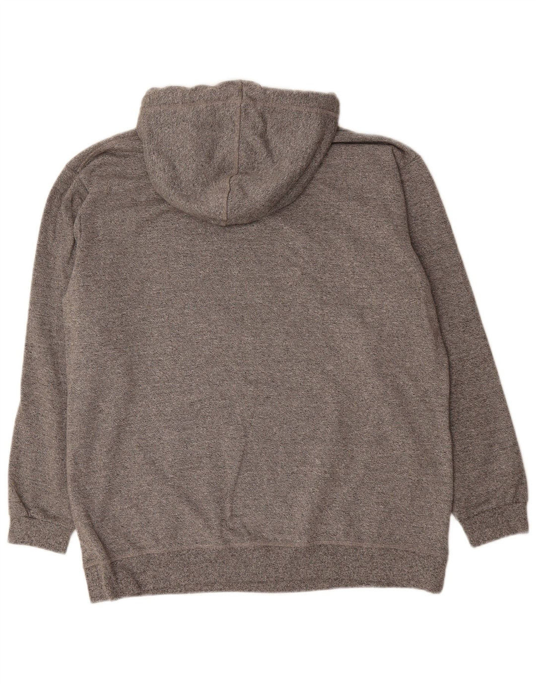 SUPERDRY Mens Graphic Hoodie Jumper Large Grey Flecked Polyester