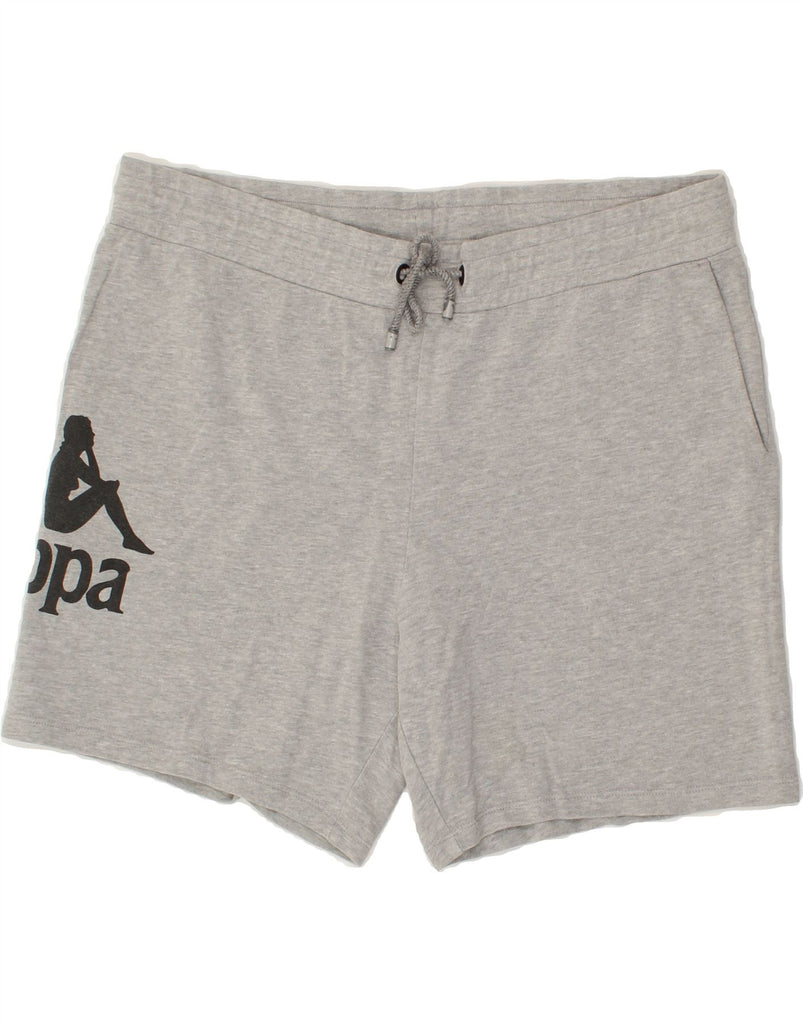 KAPPA Mens Graphic Sport Shorts XL Grey Cotton | Vintage Kappa | Thrift | Second-Hand Kappa | Used Clothing | Messina Hembry 