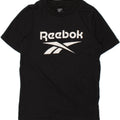 REEBOK Mens Graphic T-Shirt Top Small Black Cotton Vintage Reebok and Second-Hand Reebok from Messina Hembry 