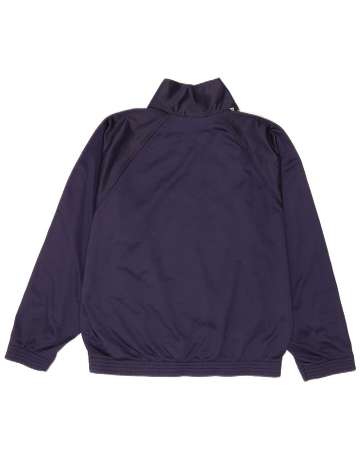 Champion Mens Graphic Tracksuit Top Jacket Small Navy Blue Polyester