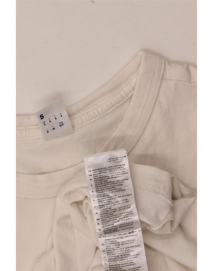 REEBOK Mens T-Shirt Top Small White Cotton