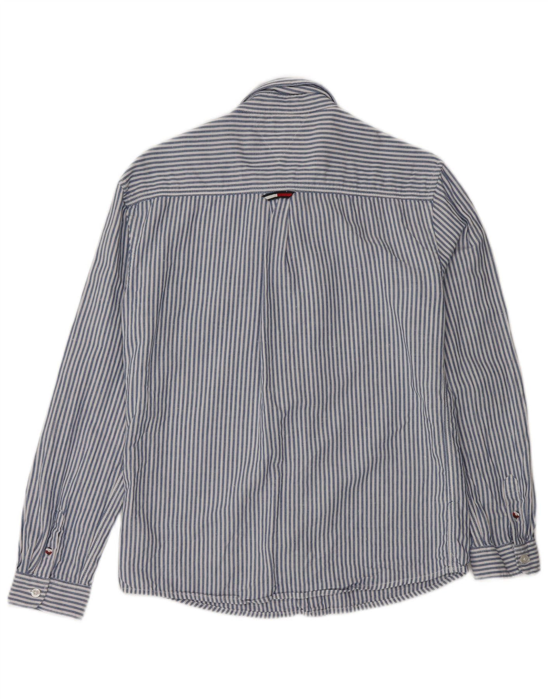 TOMMY HILFIGER Boys Shirt 13-14 Years Blue Pinstripe Cotton