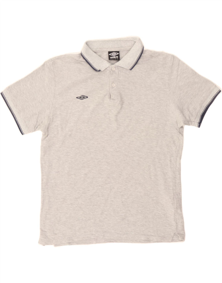 UMBRO Mens Polo Shirt XL Grey Cotton Vintage Umbro and Second-Hand Umbro from Messina Hembry 