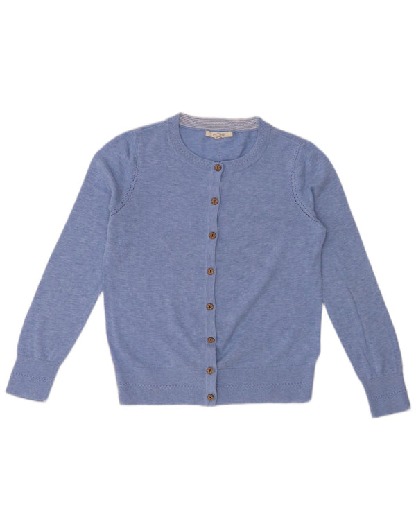 WHITE STUFF Womens Cardigan Sweater UK 10 Small Blue Flecked Cotton