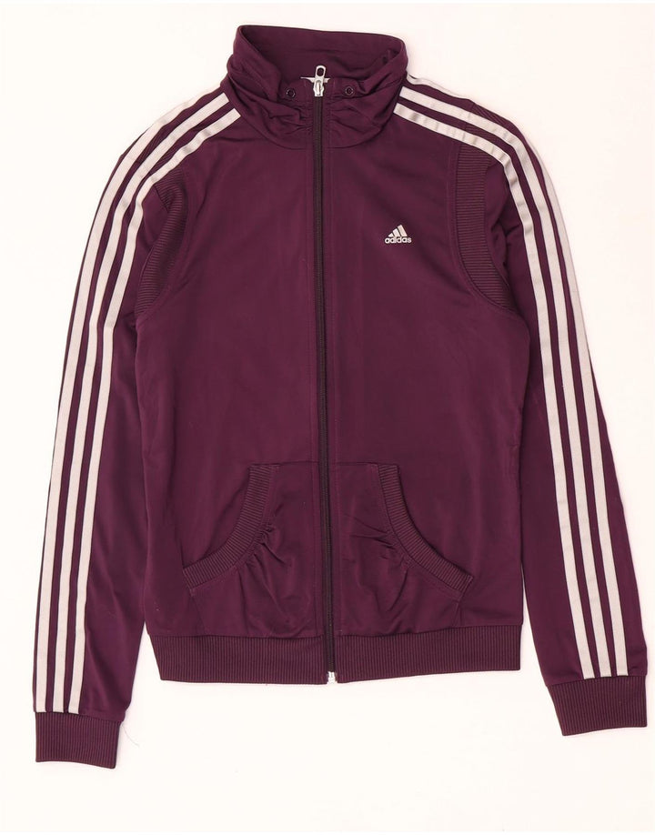 Adidas Womens Full Tracksuit UK 12 Medium  Purple Polyester