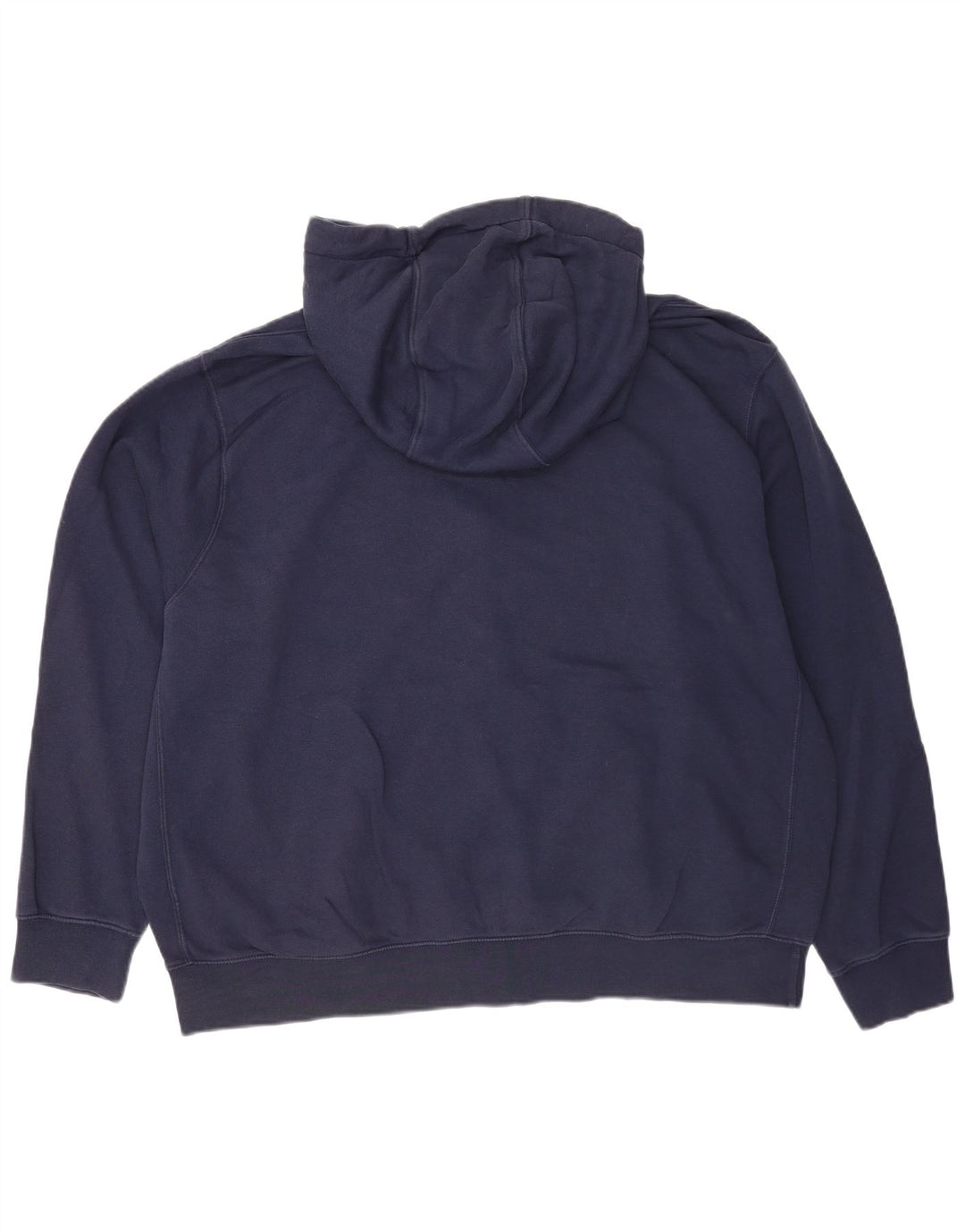 Nike Mens Zip Hoodie Sweater 2XL Navy Blue Cotton