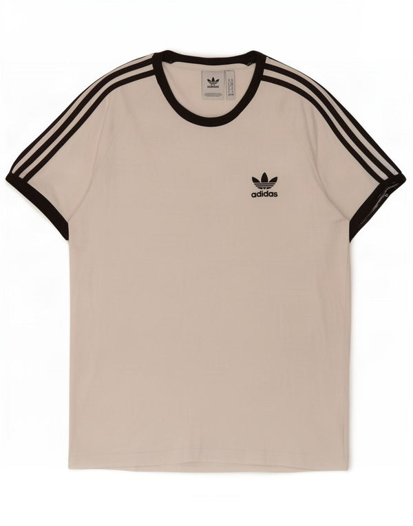 Adidas Mens T-Shirt Top Medium White Cotton