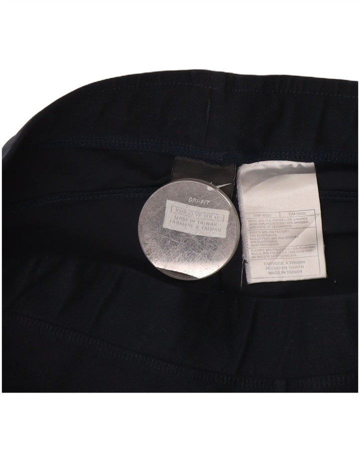 NIKE Womens Tracksuit Trousers US 0/2 XS  Navy Blue Polyester