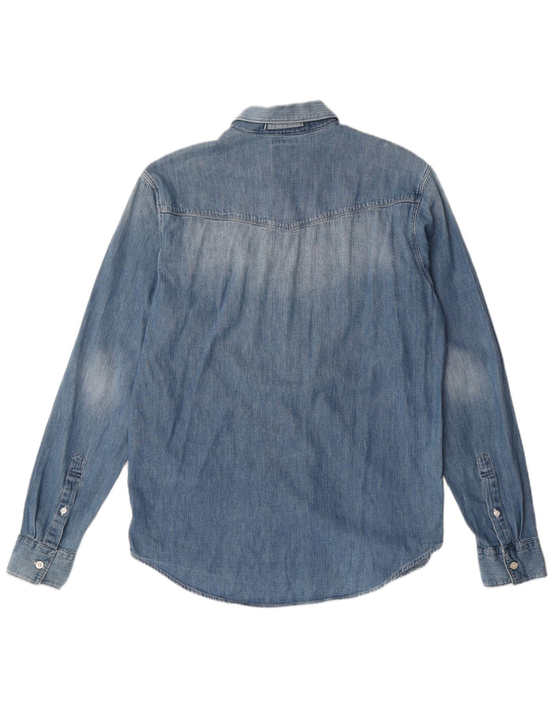 Levi's Mens Standard Fit Denim Shirt Medium Blue Cotton