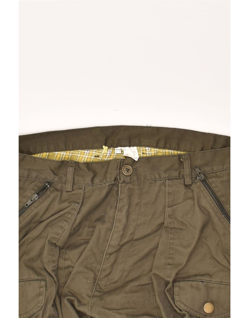 VINTAGE Mens Slim Cargo Trousers IT 52 XL W38 L30  Khaki Cotton Vintage Vintage and Second-Hand Vintage from Messina Hembry 