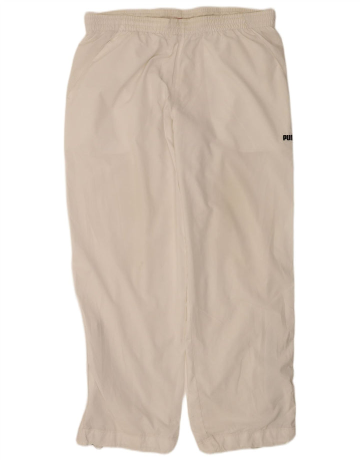 Puma Mens Tracksuit Trousers Large  White