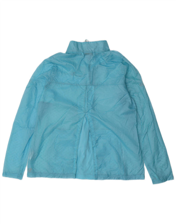 PUMA Womens Rain Jacket UK 12 Medium  Blue Nylon