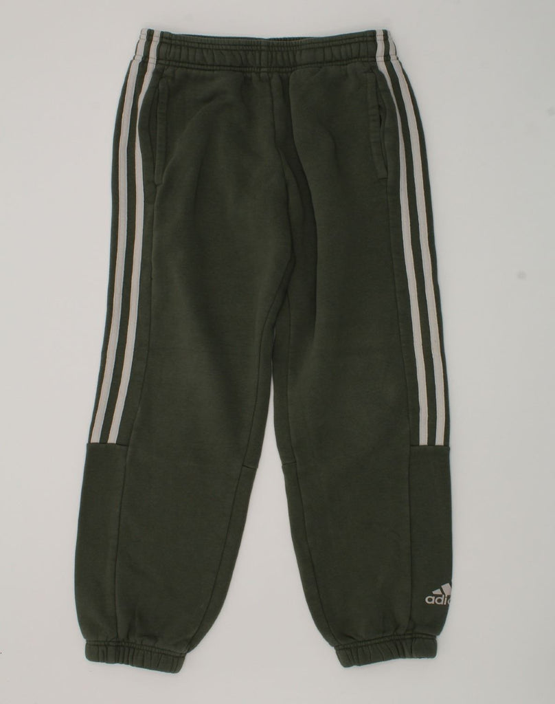 ADIDAS Boys Tracksuit Trousers Joggers 11-12 Years  Green Cotton | Vintage Adidas | Thrift | Second-Hand Adidas | Used Clothing | Messina Hembry 