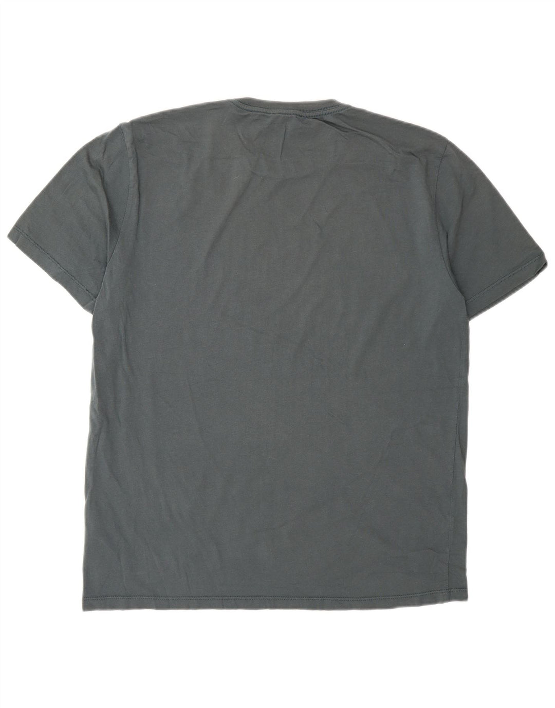 Reiss Mens T-Shirt Top Large Blue Cotton
