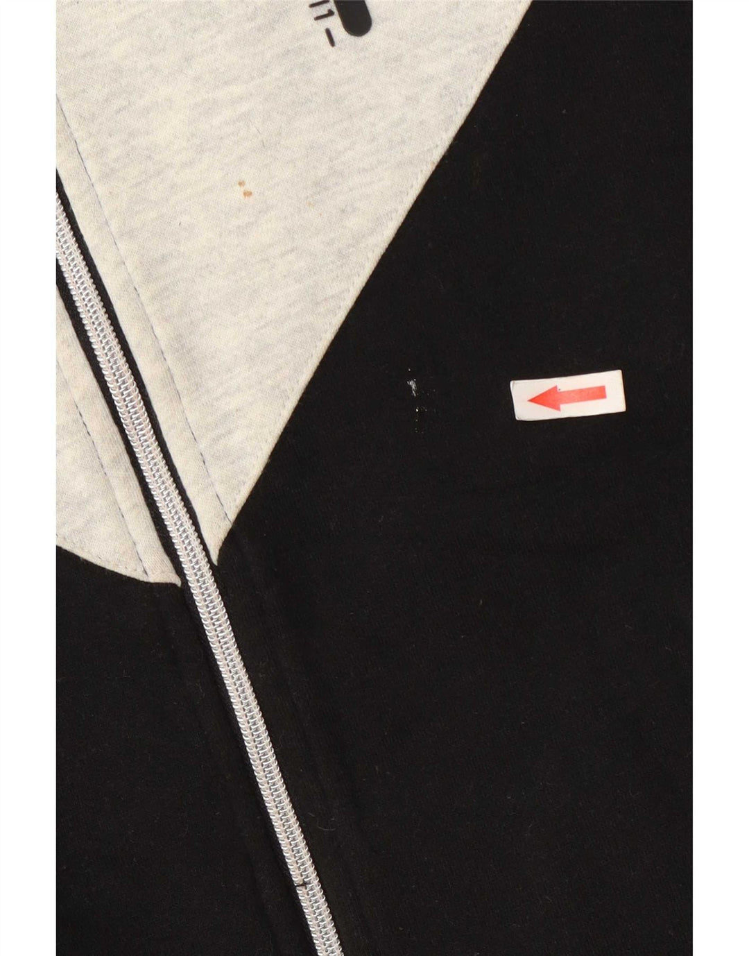 Fila Womens Tracksuit Top Jacket UK 10 Small Black Colourblock Polyester