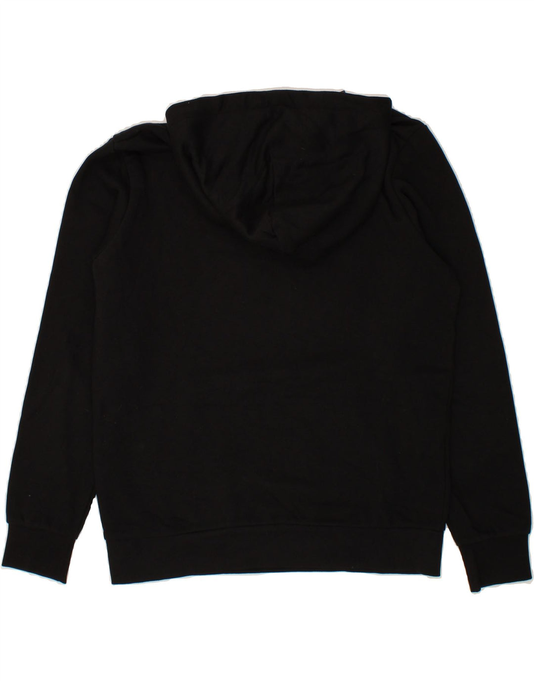 JACK & JONES Mens Graphic Hoodie Jumper Medium Black Cotton Vintage Jack & Jones and Second-Hand Jack & Jones from Messina Hembry 
