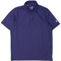 Under Armour Mens Heat Gear Polo Shirt Medium Blue Spotted Polyester