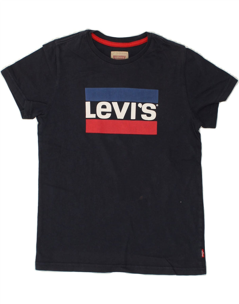 LEVI'S Boys Graphic T-Shirt Top 11-12 Years Black Cotton | Vintage Levi's | Thrift | Second-Hand Levi's | Used Clothing | Messina Hembry 