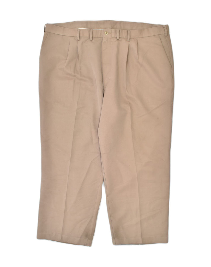 WRANGLER Mens Pegged Casual Trousers W46 L27 Beige Polyester | Vintage | Thrift | Second-Hand | Used Clothing | Messina Hembry 