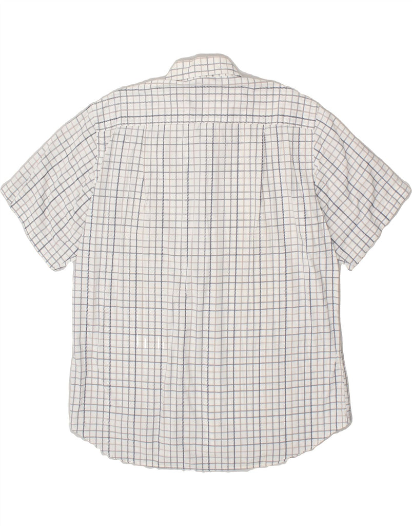 GIANFRANCO FERRE Mens Short Sleeve Shirt Size 17 43 Large White Check Vintage Gianfranco Ferre and Second-Hand Gianfranco Ferre from Messina Hembry 