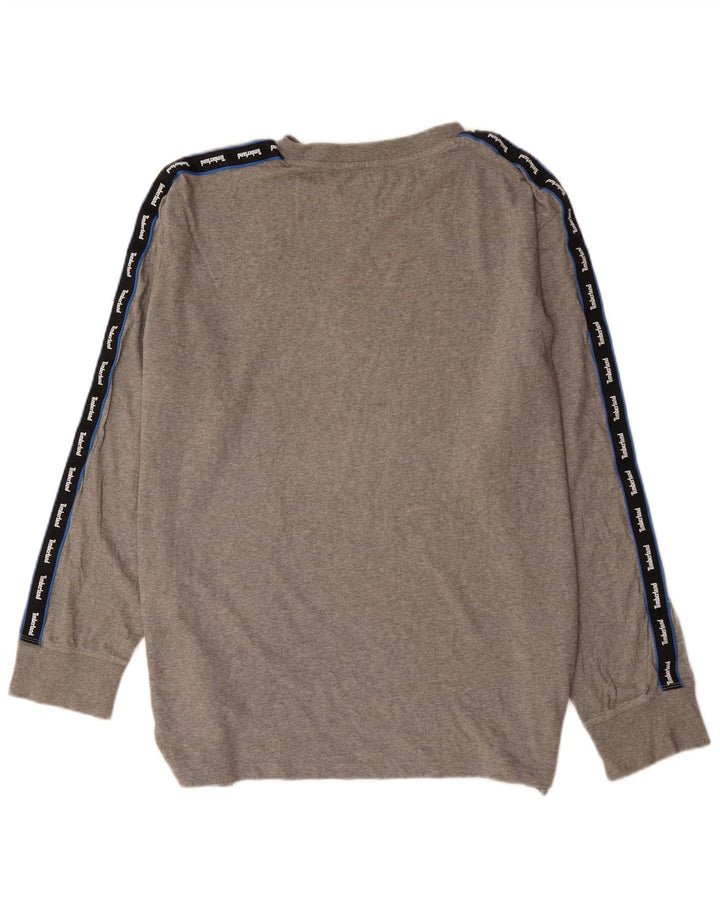 Timberland Mens Graphic Top Long Sleeve 2XL Grey Colourblock Cotton