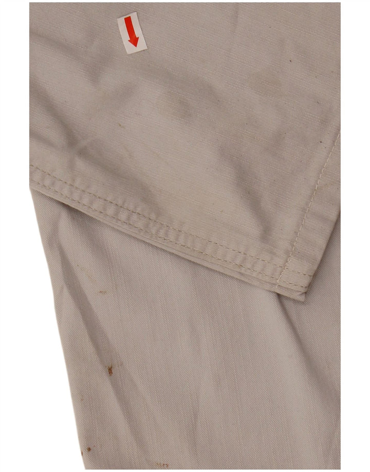 LEE Mens Straight Casual Trousers W34 L29 Grey Cotton