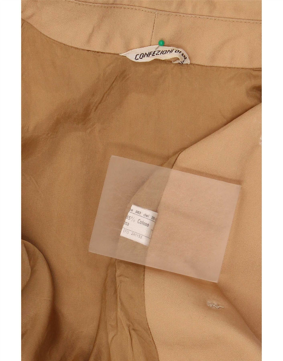 Confezioni Di Lusso Womens Trench Coat UK 12 Medium Beige Polyester