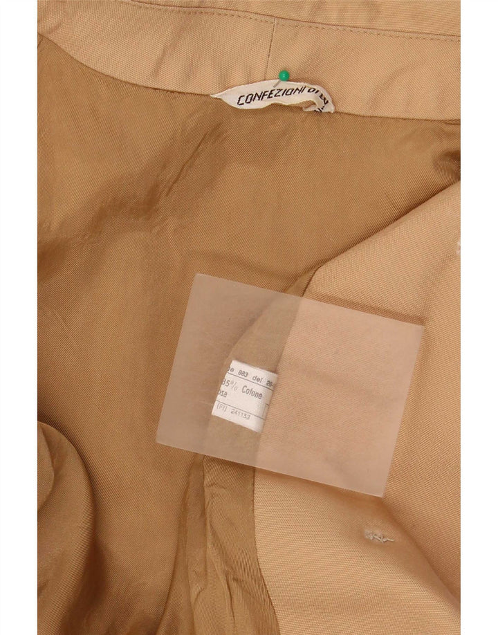 Confezioni Di Lusso Womens Trench Coat UK 12 Medium Beige Polyester
