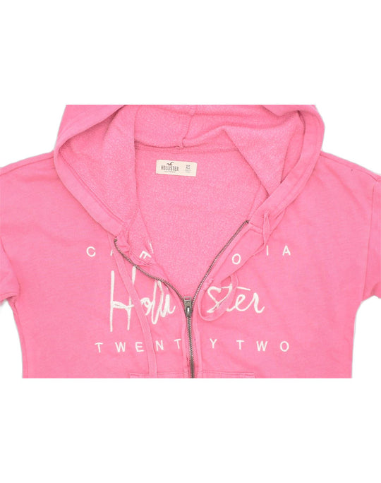 Hollister Women's Hoodie Xs Pink 100% Cotton