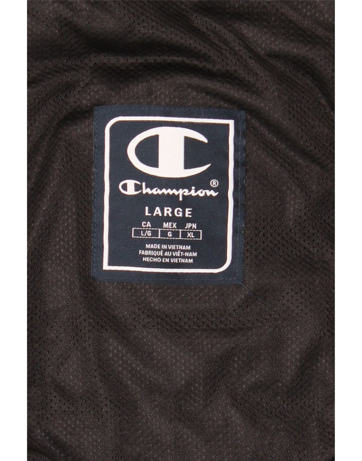 Champion Mens Hooded Padded Jacket UK 40 Large Black