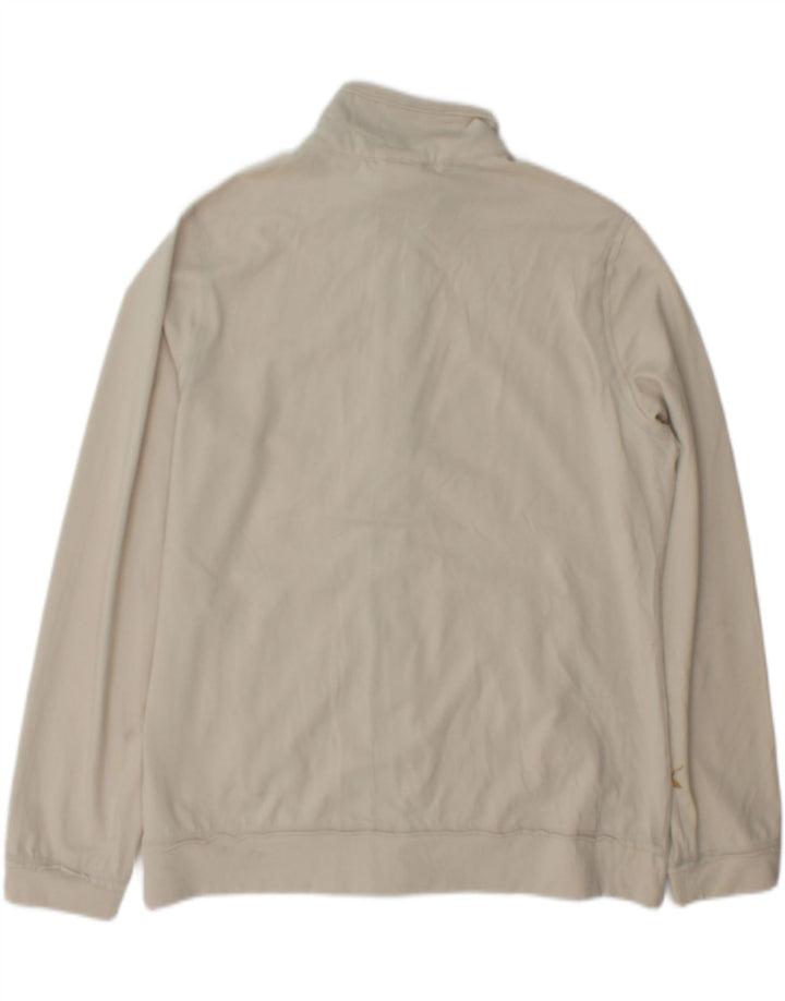 Champion Womens Easy Fit Graphic Tracksuit Top Jacket Large Beige