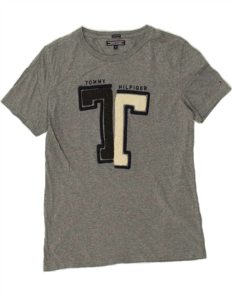 TOMMY HILFIGER Boys Graphic T-Shirt Top 13-14 Years Grey Cotton | Vintage Tommy Hilfiger | Thrift | Second-Hand Tommy Hilfiger | Used Clothing | Messina Hembry 