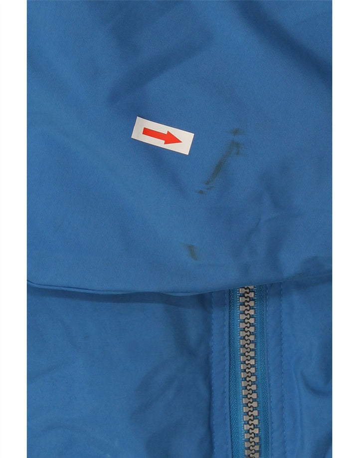 Reebok Mens Hooded Loose Fit Windbreaker Jacket UK 38 Medium Blue Polyamide