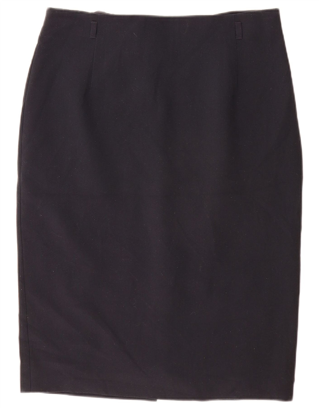 Marks & Spencer Womens Pencil Skirt UK 14 Large W32 Navy Blue Polyester