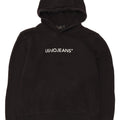 Liu Jo Mens Graphic Hoodie Jumper Small Black Cotton