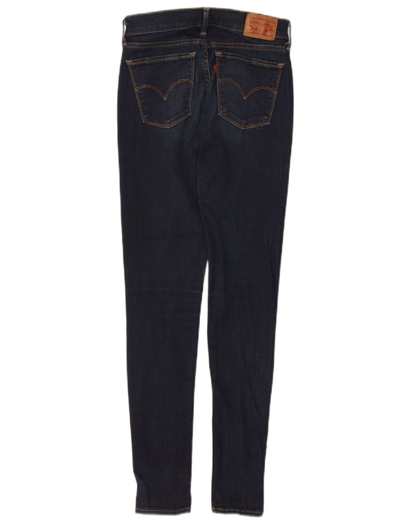 Levi's Womens 710 Super Skinny Jeans W26 L30 Navy Blue Cotton
