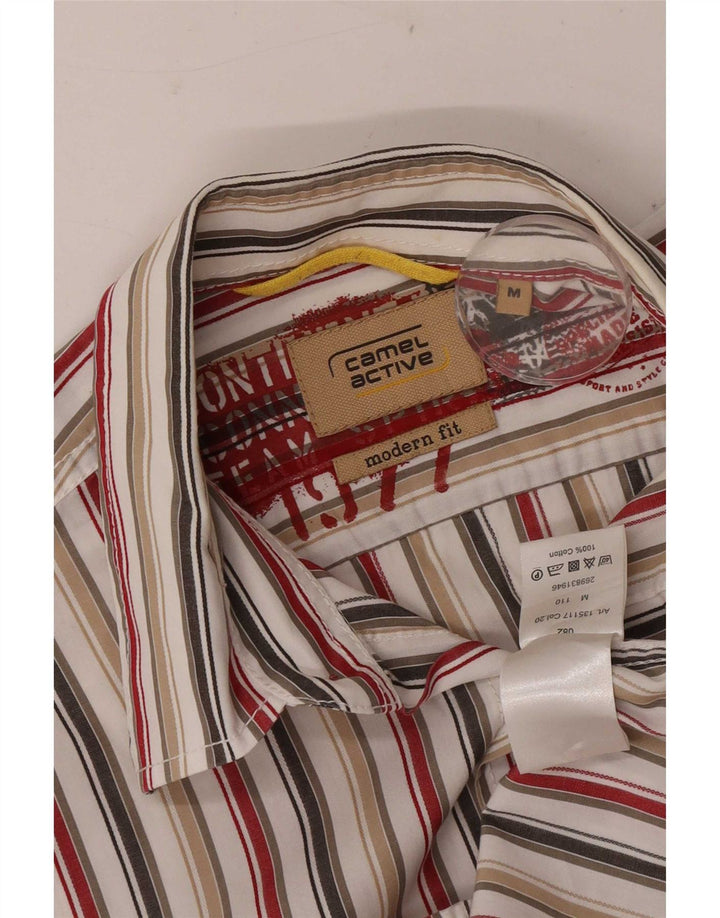 Camel Active Mens Short Sleeve Shirt Medium Multicoloured Striped