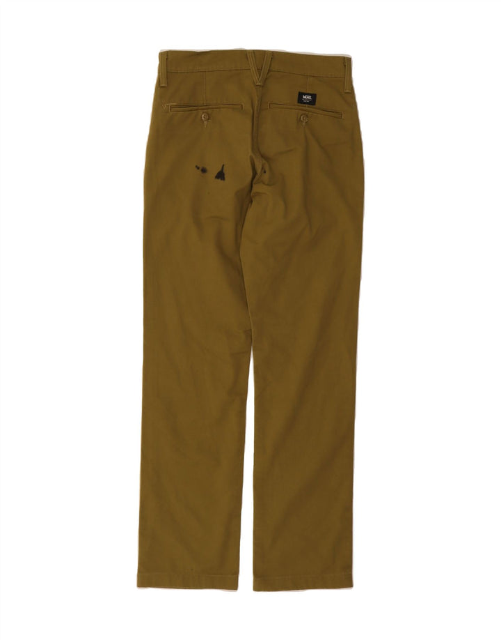 VANS Mens Relaxed Fit Chino Trousers W28 L31 Khaki Polyester Vintage Vans and Second-Hand Vans from Messina Hembry 