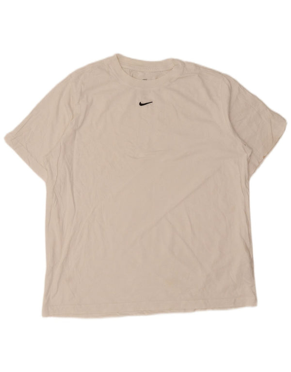 Nike Mens Loose Fit T-Shirt Top Medium White Cotton