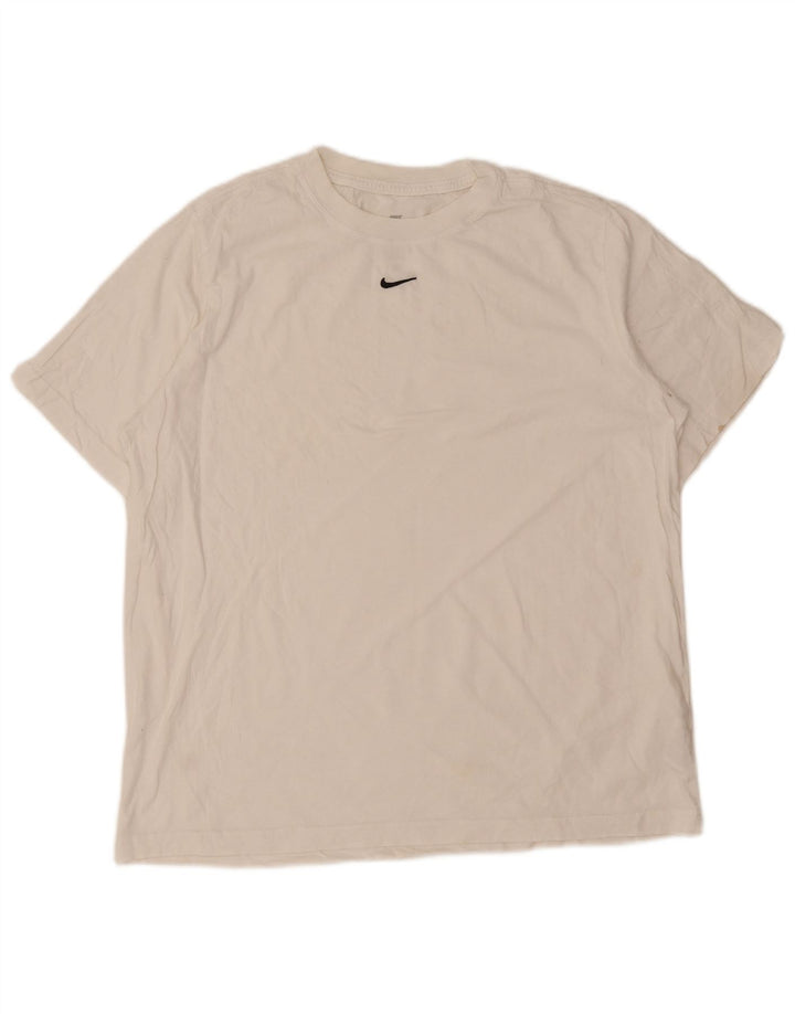 Nike Mens Loose Fit T-Shirt Top Medium White Cotton