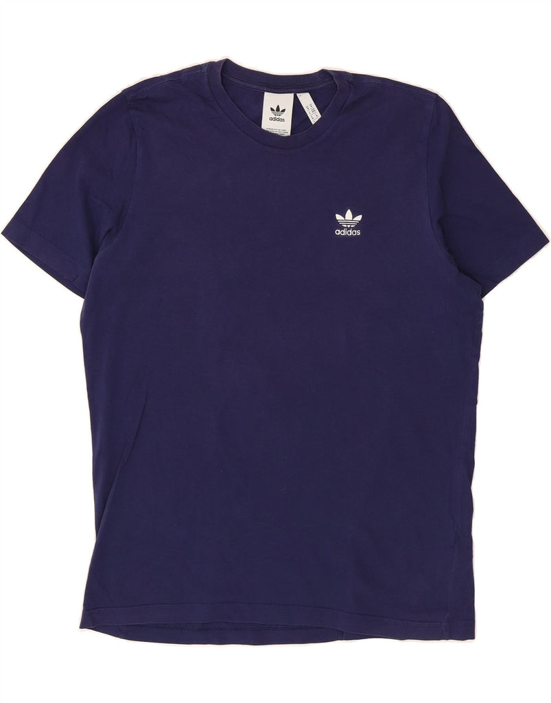 ADIDAS Mens T-Shirt Top Medium Purple Cotton Classic Vintage Adidas and Second-Hand Adidas from Messina Hembry 