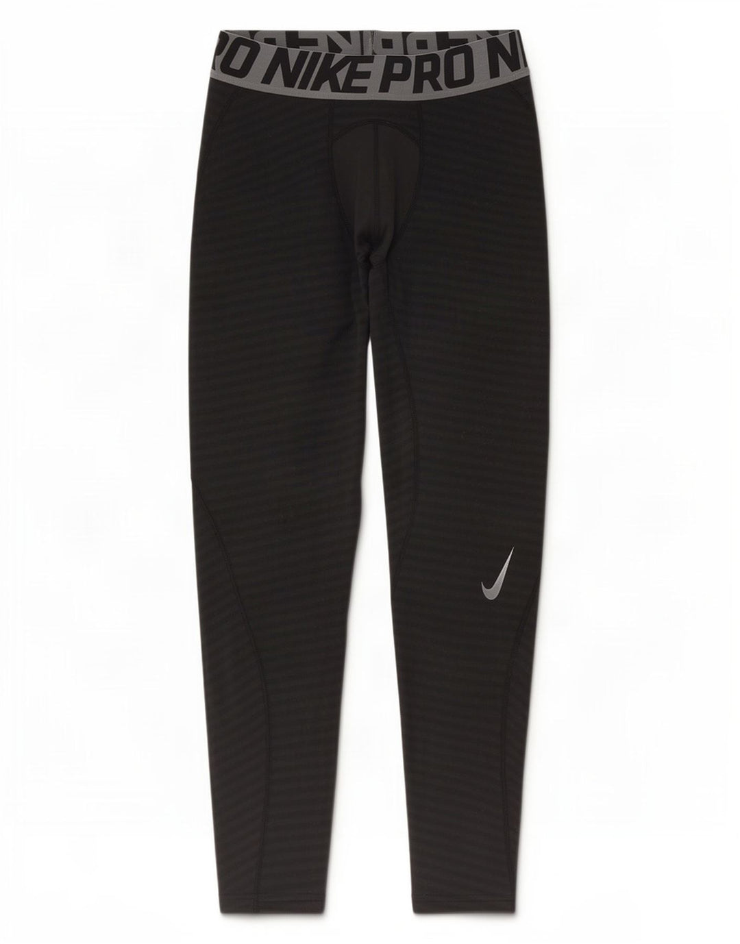 Nike Mens Dri Fit Graphic Leggings Medium Black Striped Polyester