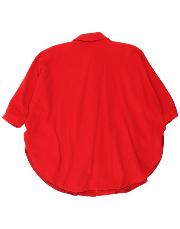 Vintage Womens Cape Coat EU 36 Small Red Wool