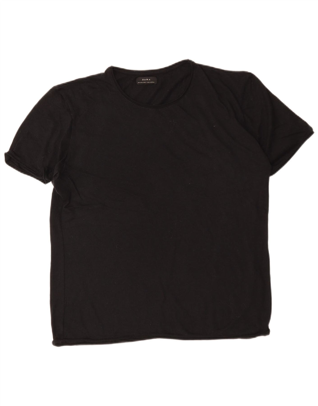 Zara Mens T-Shirt Top XL Black