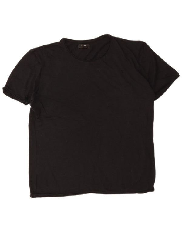 Zara Mens T-Shirt Top XL Black