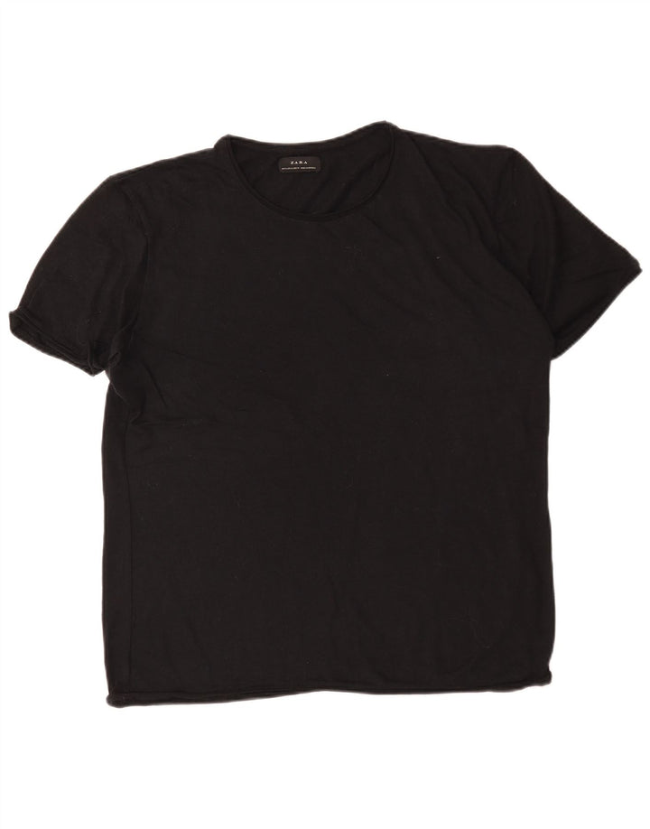 Zara Mens T-Shirt Top XL Black