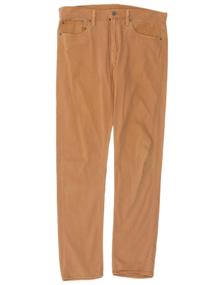 Levi's Mens Regular Fit Tapered Jeans W32 L34 Beige Cotton