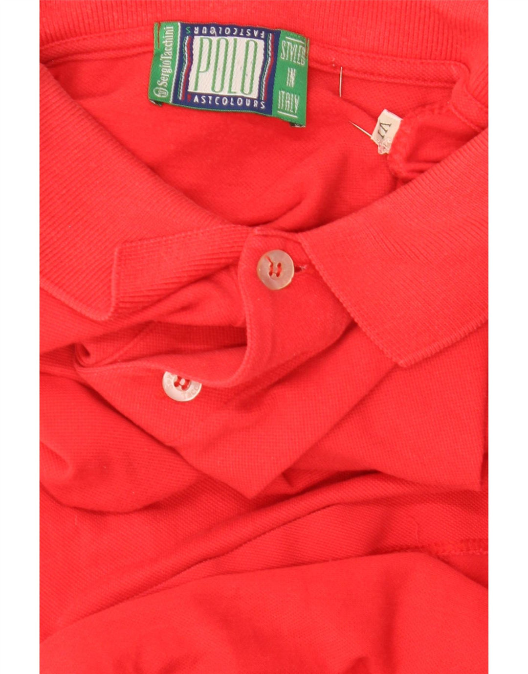 Sergio Tacchini Mens Polo Shirt Large Red